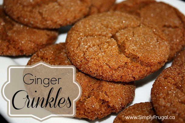 These Ginger Crinkles rank among one of my all time favourite cookies, especially at Christmas time! They're chewy, perfectly spicy and delicious!