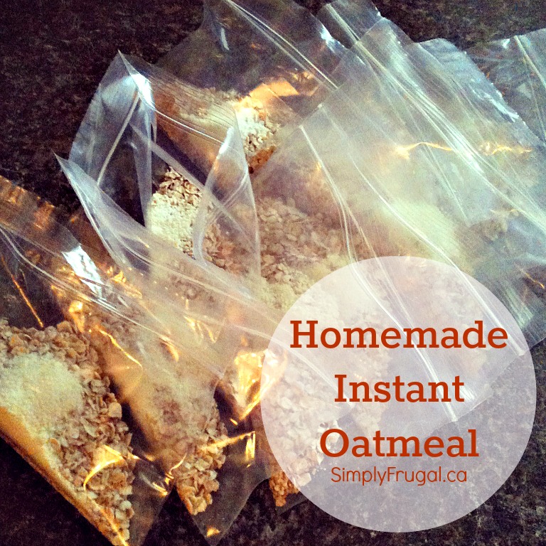 homemade instant oatmeal packets