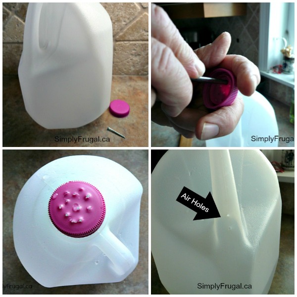 how to make a milk jug watering can