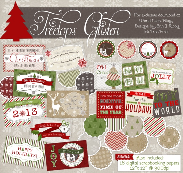 Free Christmas Labels Download