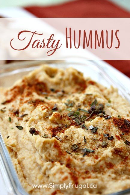 Homemade hummus is so easy to make and it tastes much better than anything you can buy at the store. This version has a fantastic lemon flavour and doesn't use any tahini.