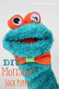 DIY Monster Sock Puppet