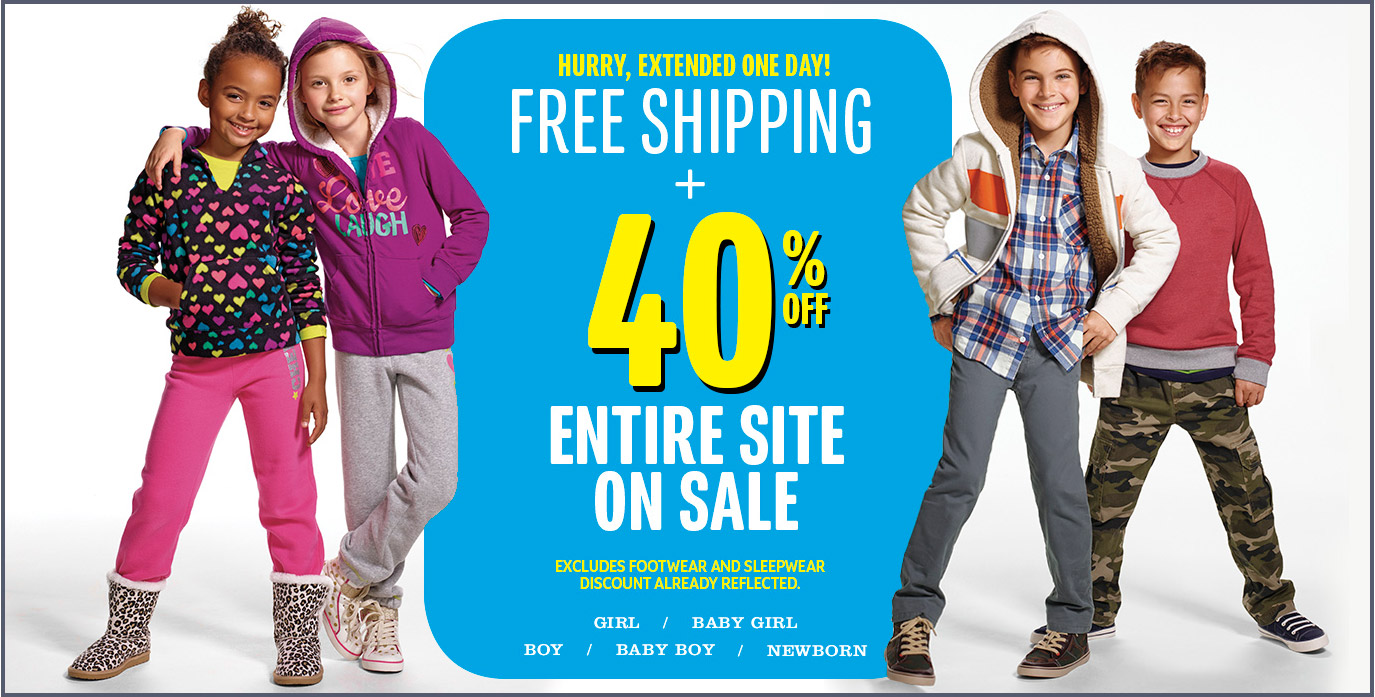 The Children's Place Canada: 40% off Everything + FREE Shipping