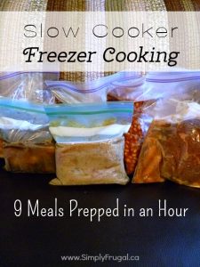 Slow Cooker Freezer Cooking: 9 Meals in About 3 Hours