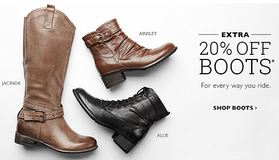 Naturalizer Canada: Extra 20% off Boots