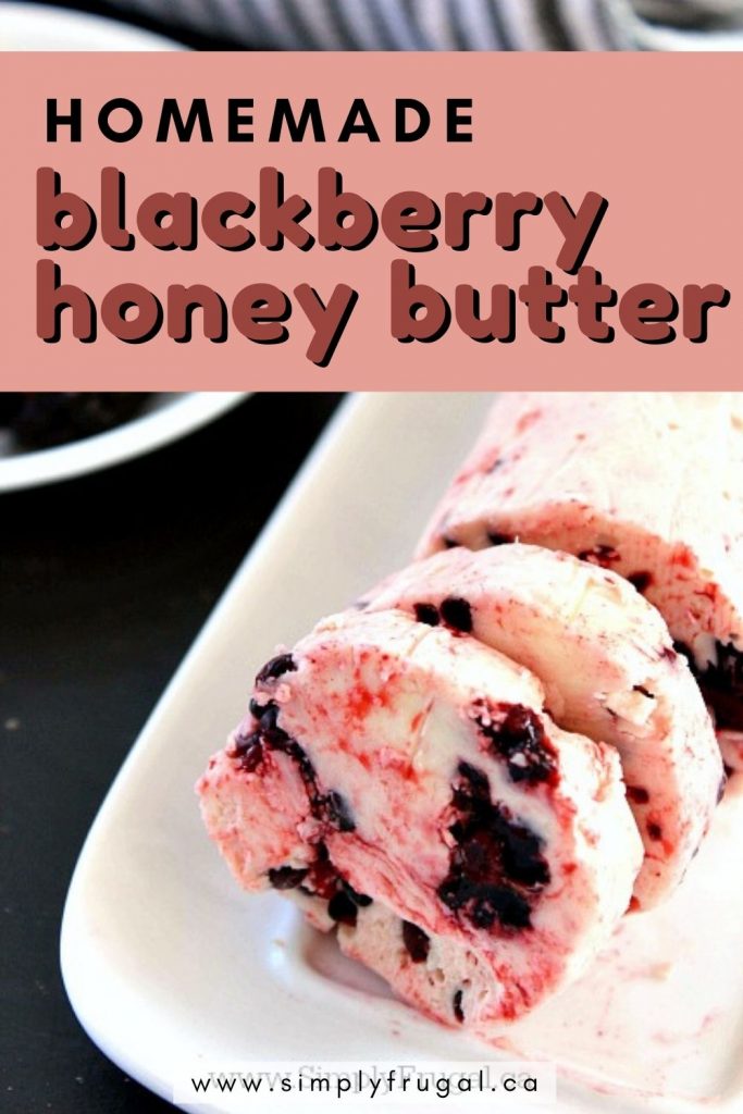 This homemade blackberry honey butter is to die for! You're going to want to whip some up right away and slather it on some warm bread.