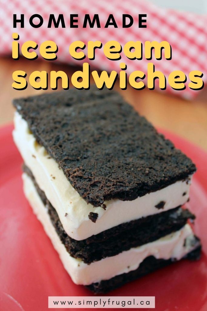 These Homemade Ice Cream Sandwiches are like the store bought version, only much better! Make this summer treat right at home and save some cash.