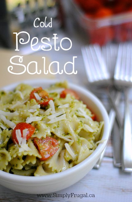 This Cold Pesto Salad is sure to please young and young at heart at all your summer gatherings!