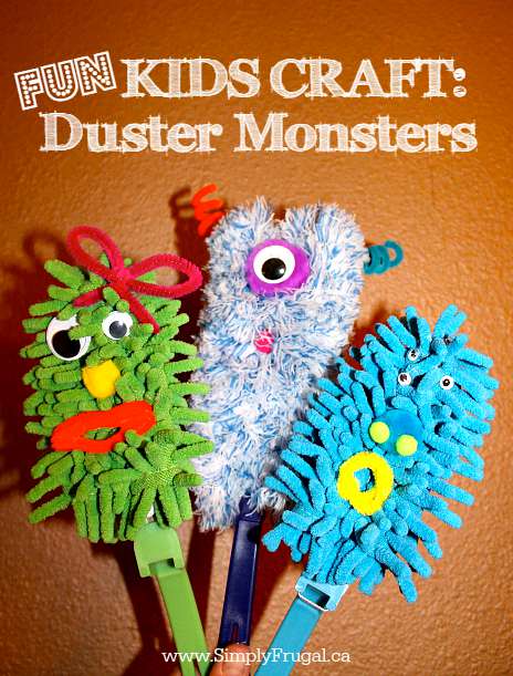 Kids Craft: Duster Monsters