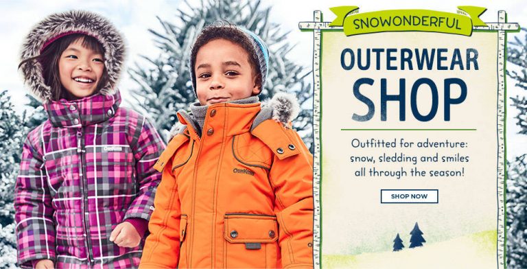 Carters Osh Kosh: Save 25% off Outerwear Shop + Free Shipping!