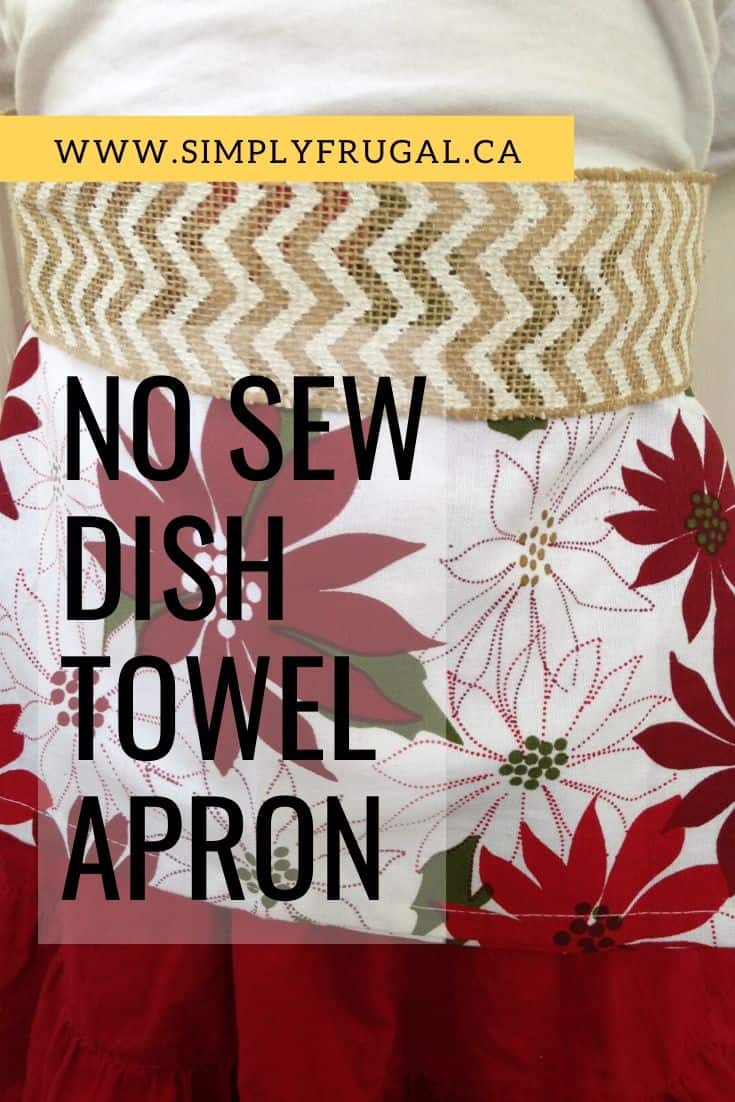 Here's how to create a No Sew Dish Towel Apron that any chef would love to receive!