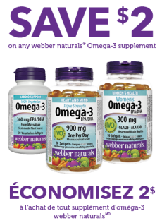 New Printable Webber Naturals Coupon for $2 off