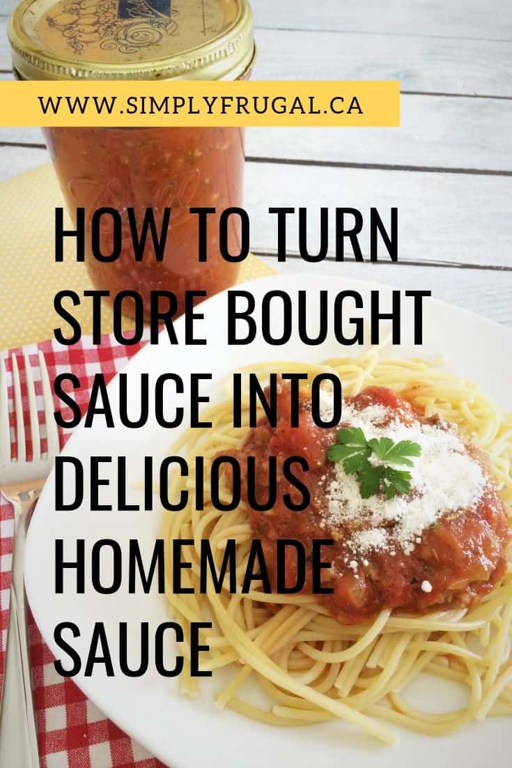 Expecting company for dinner? Impress your guests and be a kitchen superstar by turning store bought pasta sauce into homemade sauce in 5 easy steps!