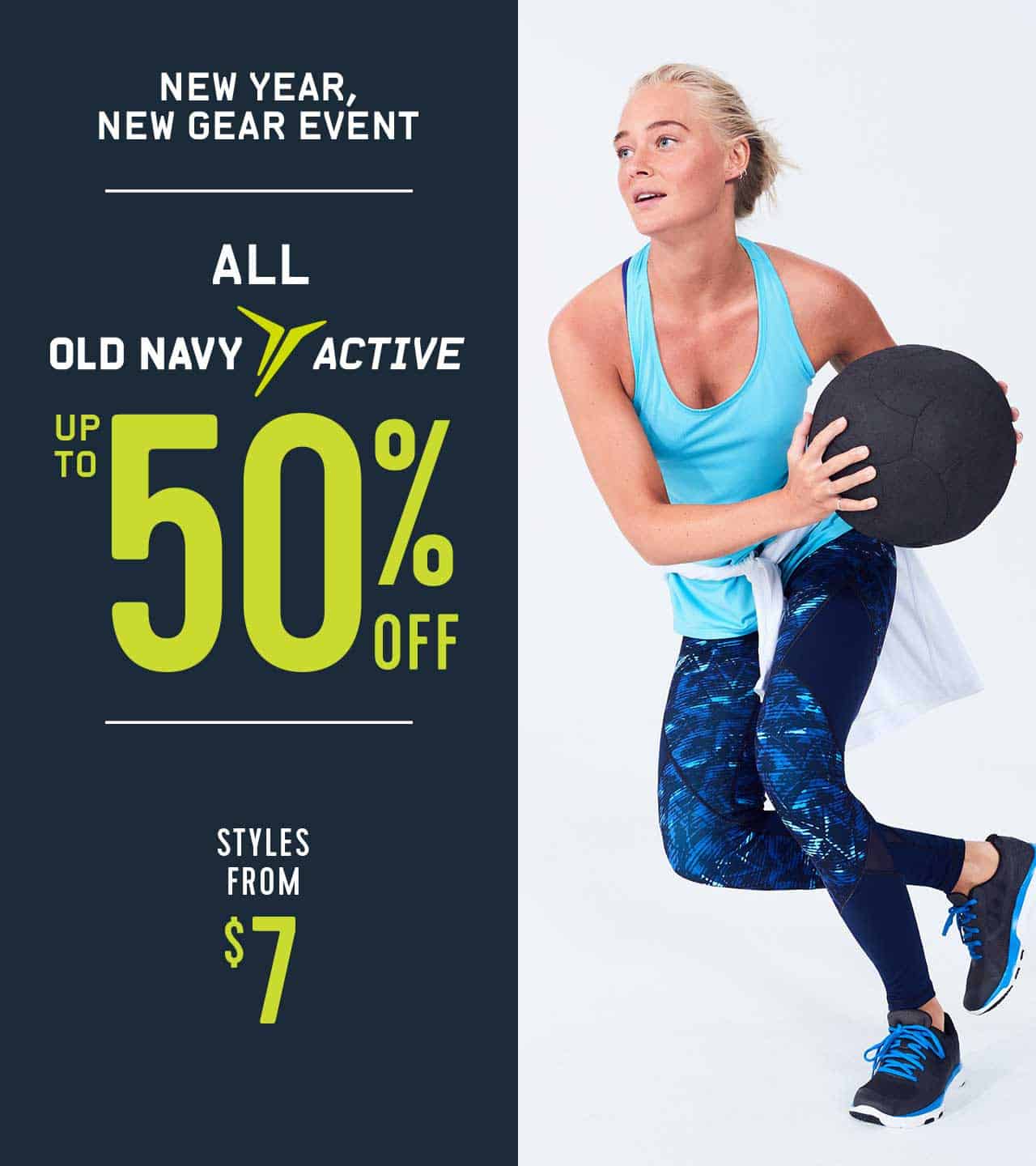 Old Navy Canada: Save up to 50% off Active Wear