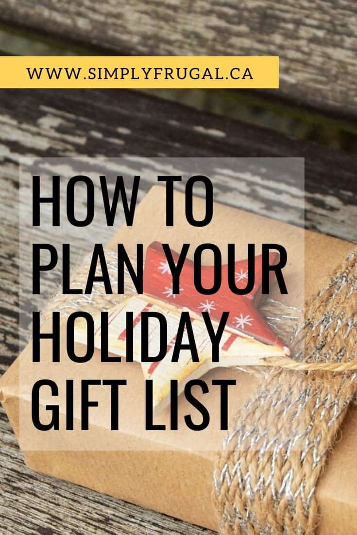 8 Weeks to a More Organized Christmas: How to Plan Your Gift List
