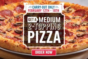 Domino's Pizza: 2 Topping Medium Pizza only $5.99