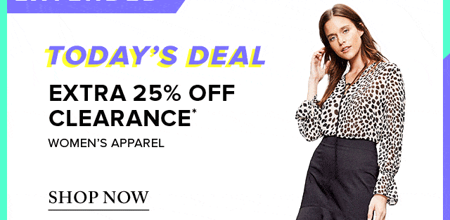 Hudson's Bay: Extra 25% off Women's Clearance Apparel (Today Only)