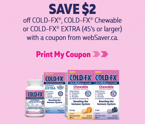 New Cold-FX Coupon for $2 off