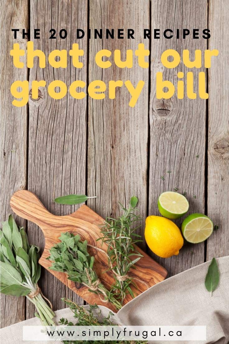 If you want to finally stop wasting money on groceries, I'd encourage you to grab some inspiration from our go-to recipe list. #mealplanning #menuplanning #dinnerideas #easydinner