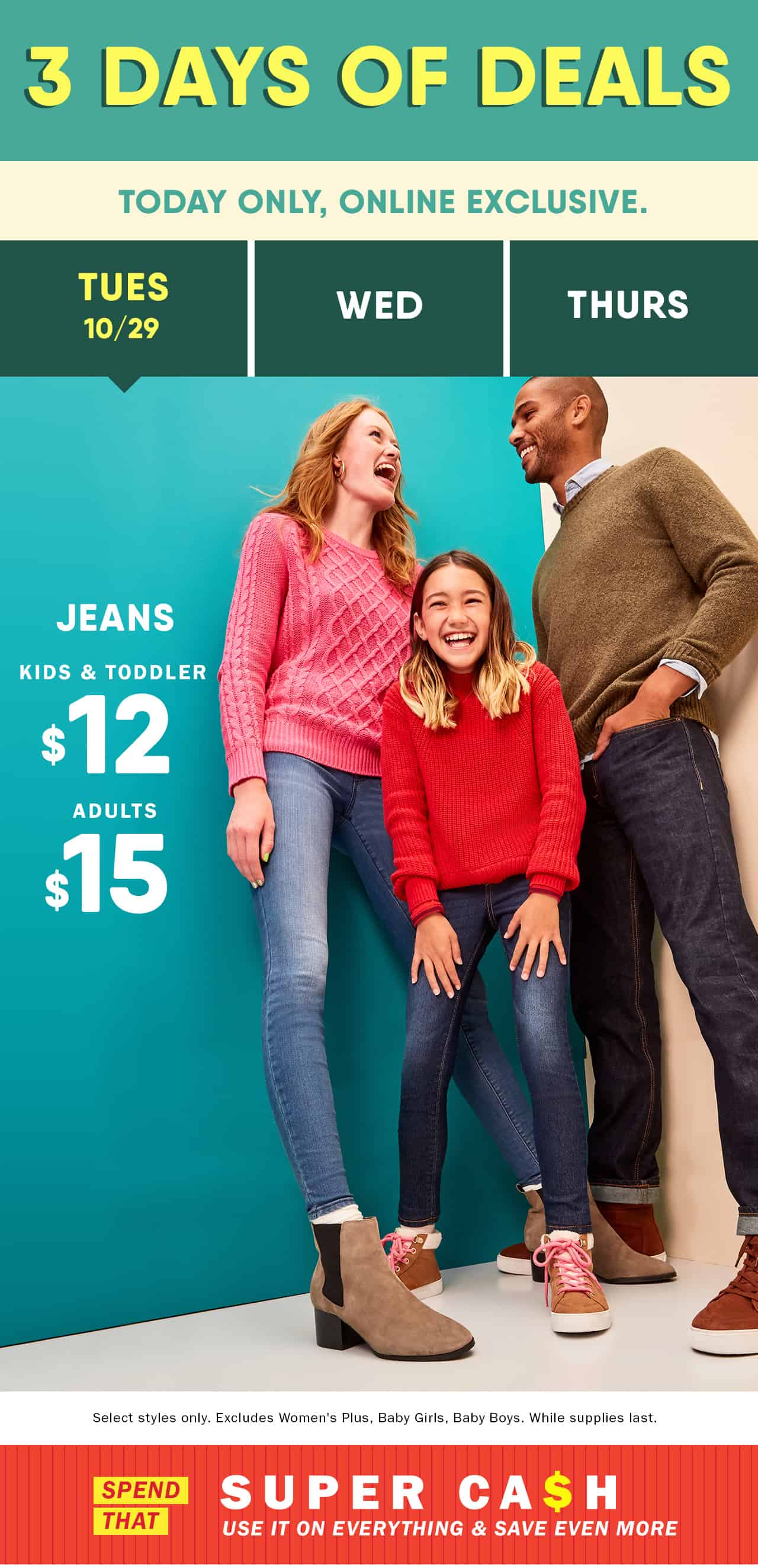 old navy $15 jeans sale 2019