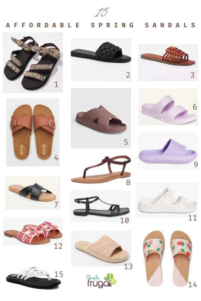 15 Affordable Spring Sandals