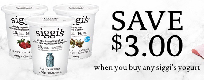 Siggi's Yogurt Coupon